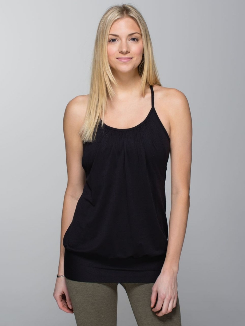 LULULEMON No Limit Tank Black/Black Size 12 EUC